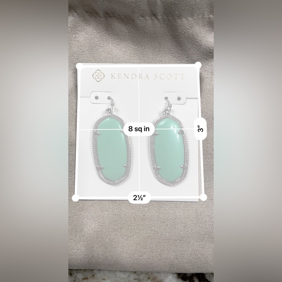 <SOLD> Kendra Scott Elle Silver Earrings - Picture 6 of 6